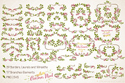 Holly Branches big Set, a Decorative Illustration by Dreaming_Lucy (Thumbnail 2 of 3)