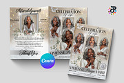 Elegant Canva Obituary Template, a Brochure Template by Protech Design ENT (Thumbnail 1 of 9)