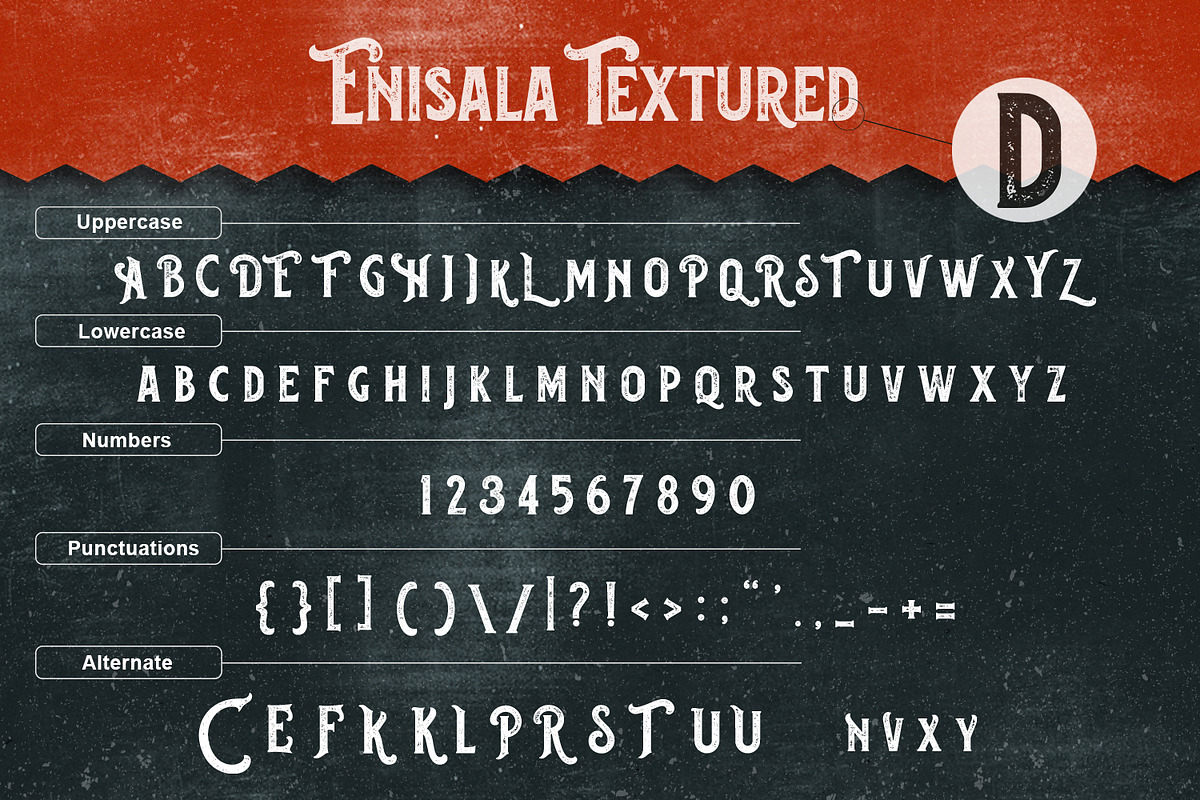 Enisala Font Family preview 8