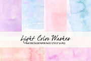Light Color Washes- Texture Paper, a Texture Illustration by ...