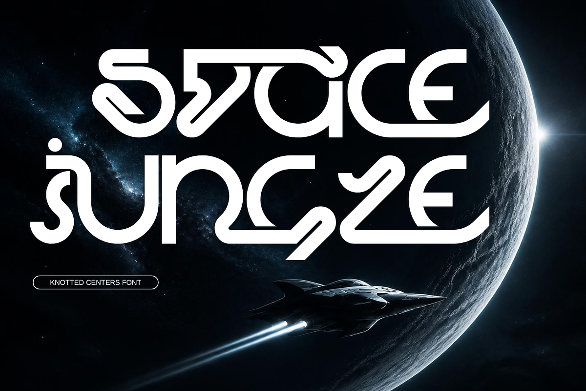 Knotted Centers - Geometric Font, a Sans Serif Font by 177Studio (Photo 3 of 8)