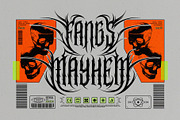 Maytorm Modern Metal Typeface, a Blackletter Font by alit design (Thumbnail 3 of 20)