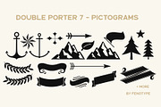 Double Porter 12 FONTS + EXTRAS, a Script Font by Fenotype (Thumbnail 16 of 20)