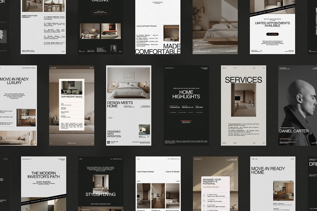 Real Estate Instagram Templates, a Social Media Template by Prapti Design (Photo 8 of 10)