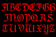 Lepenski Vir, a Blackletter Font by Intellecta Design (Thumbnail 3 of 5)