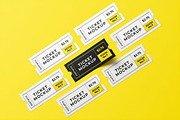 Ticket Mockup, an Advertising Mockup by zpackcreative (Thumbnail 3 of 6)