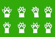 Animal Paw Silhouette Set, an Object Graphic by Artonix (Thumbnail 2 of 3)