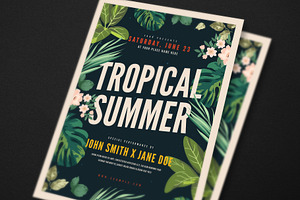 Tropical Summer Party Flyer