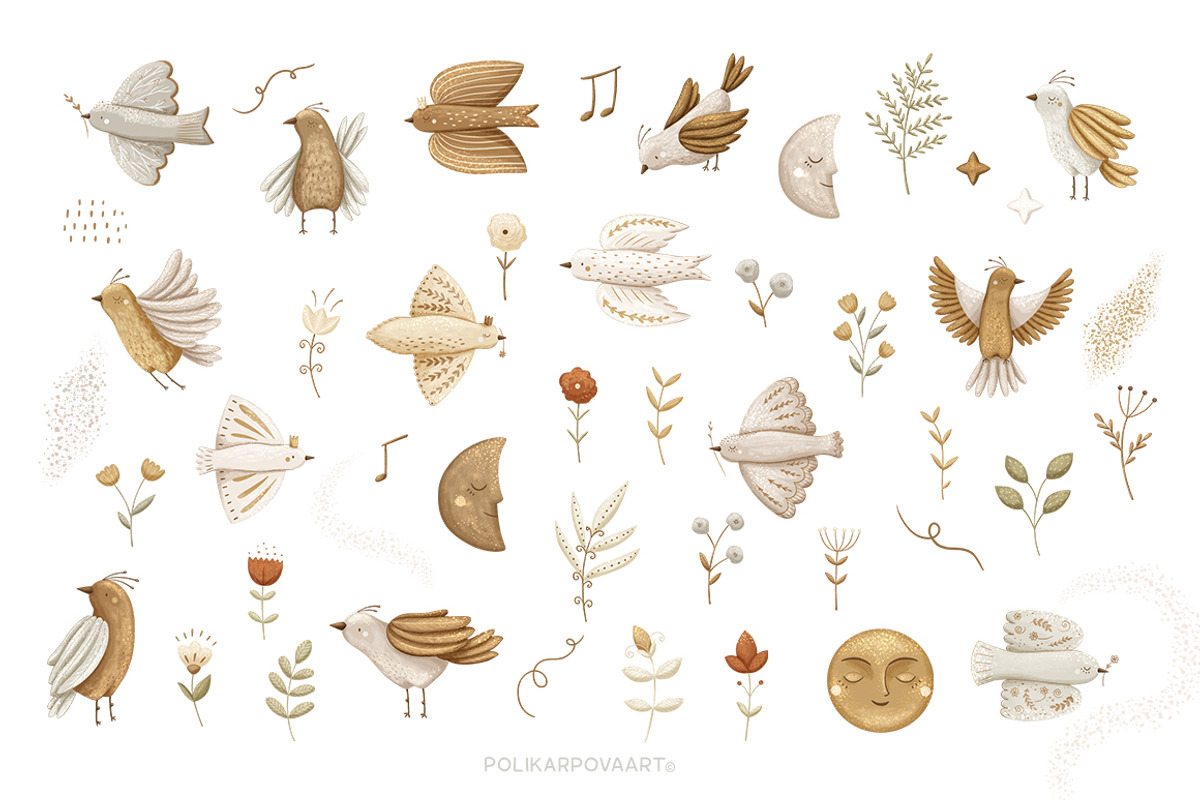 The Magic World - graphic collection, an Animal Illustration by polikarpovaart (Photo 14 of 15)