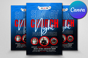 Divine Sunday Service Church Flyer, a Flyer Template by Psd Templates (Thumbnail 2 of 3)