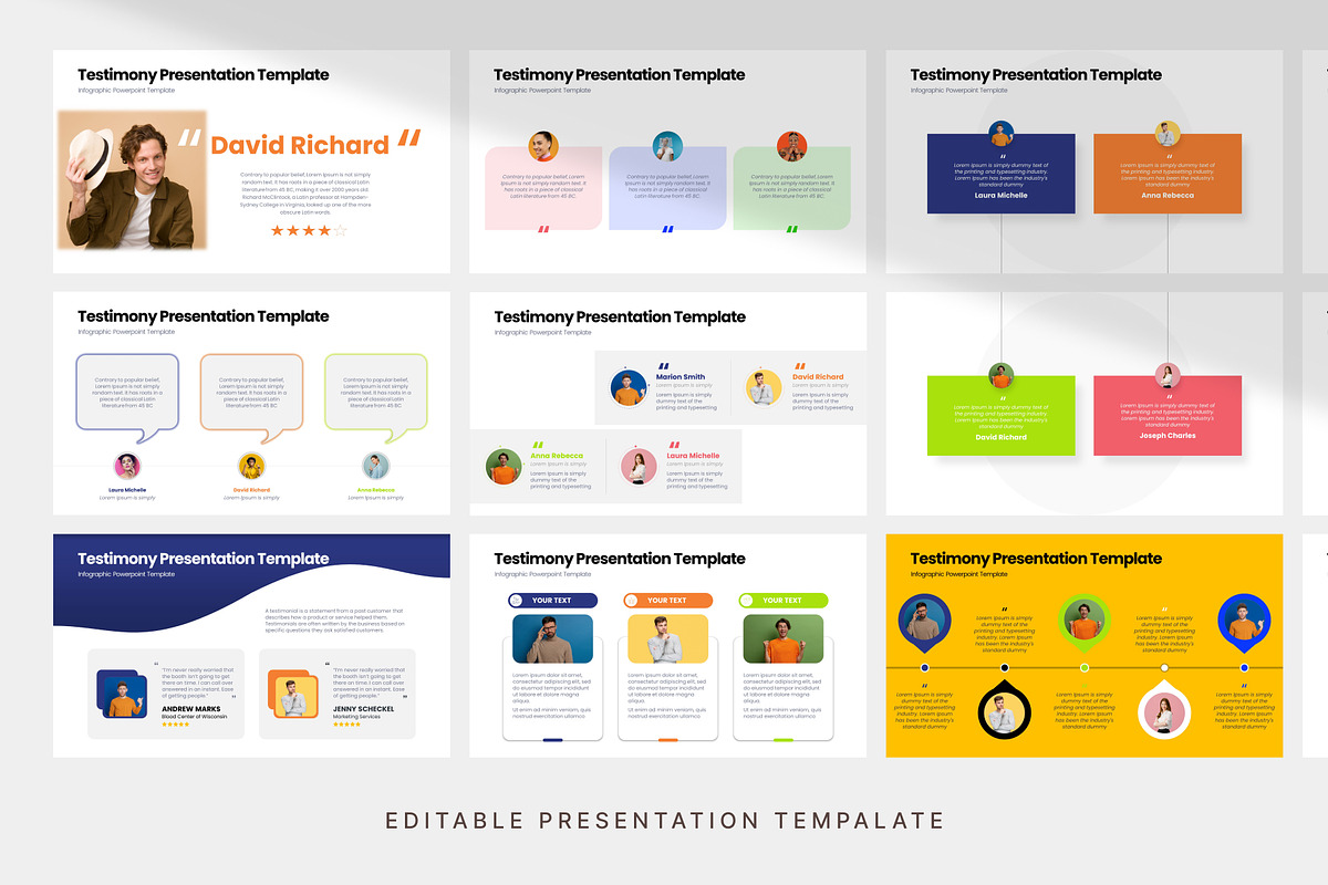 Testimony - Infographic Presentation Template