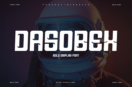 Dasobex - Space Font, a Sans Serif Font by Iqsiart Studio