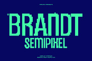 CS Brandt Semipixel, a Sans Serif Font by Craft Supply Co. (Thumbnail 1 of 8)