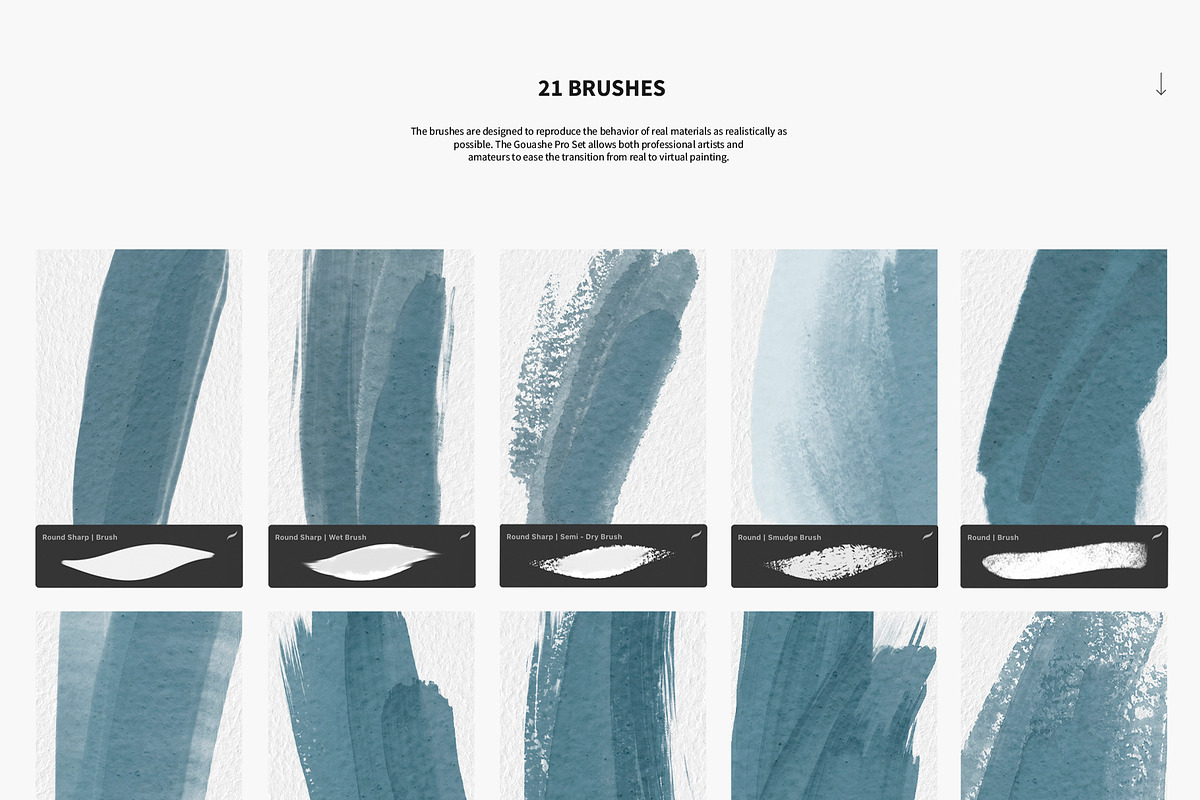 Gouache Pro Set for Procreate, a Brush Add-On by Roman Striga (Photo 4 of 8)
