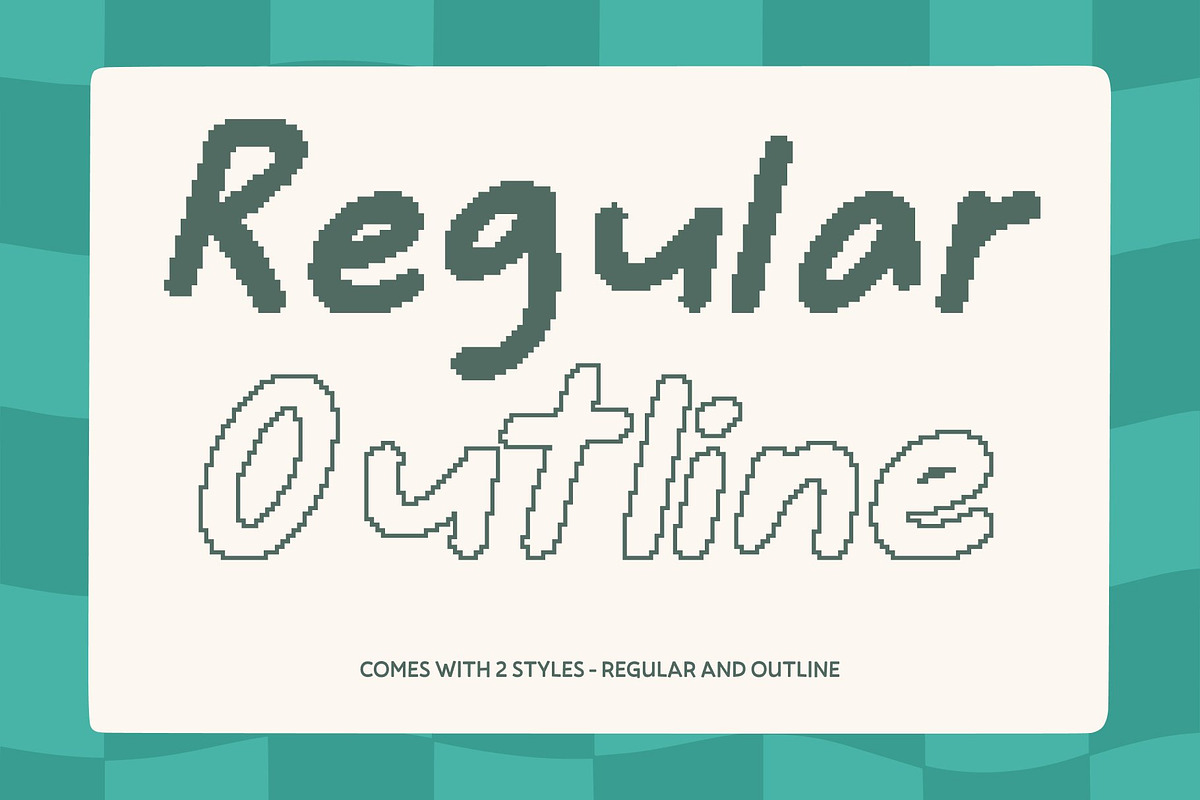 CS Bonkey Pixel, a Handwritten Font by Craft Supply Co. (Photo 4 of 8)