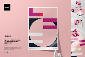 Baryte Gloss Fine Art Print Mockup