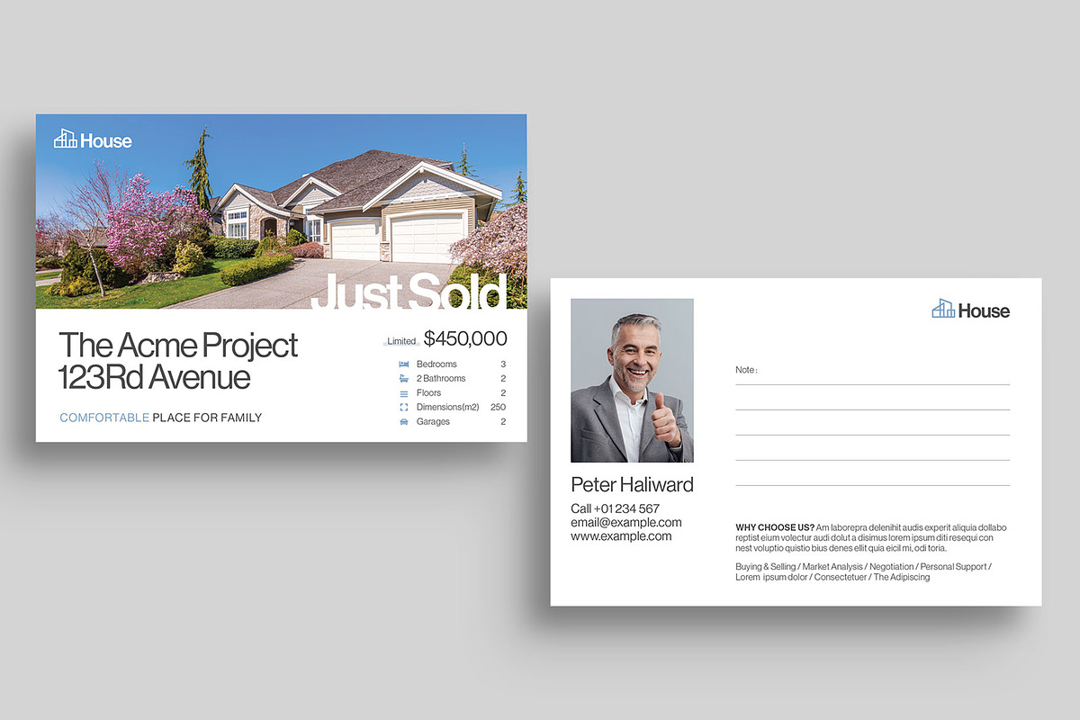 Real Estate Postcard Template, a Card Template by BrandPacks (Photo 5 of 5)