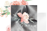 Soft Blush Floral Watercolor Set, an Illustration by One and Only Paper (Thumbnail 6 of 7)