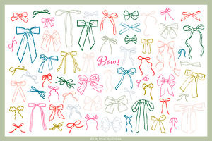 COQUETTE BOWS - Patterns & Cliparts