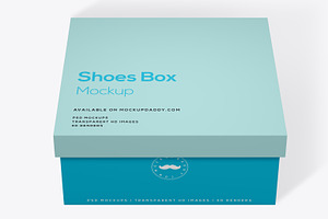 Shoes Box Mockup Square