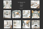 Elegant Autumn White Pumpkin Clipart, a Seasonal Illustration by GlamArtZhanna (Thumbnail 8 of 8)