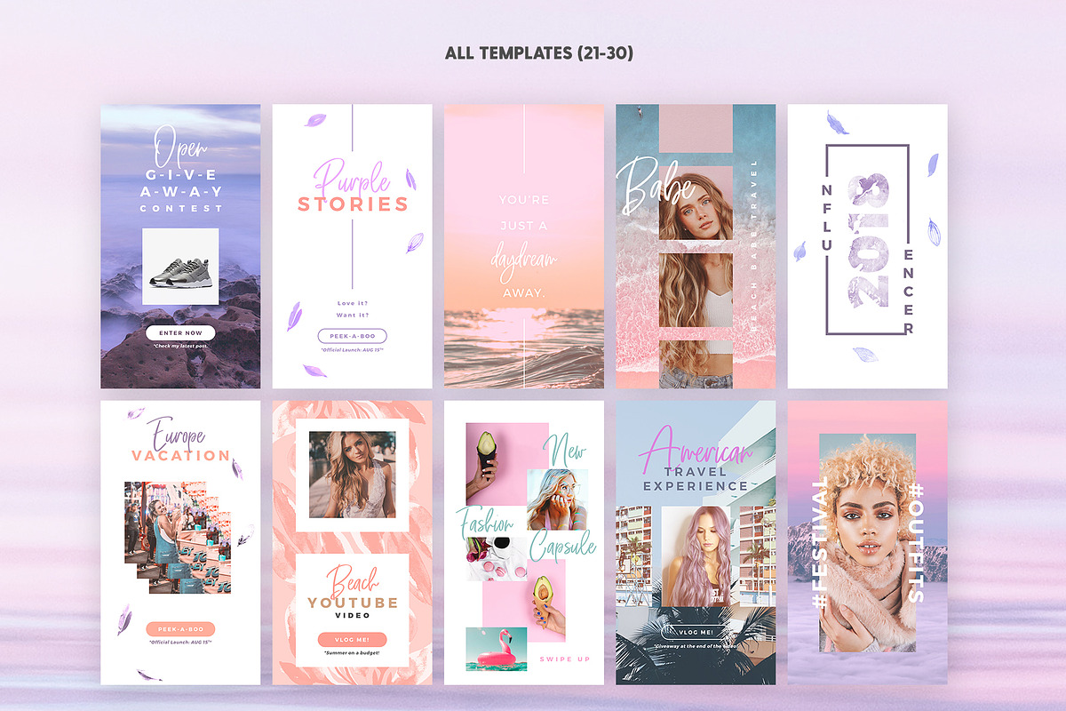 SALE 2in1 Dreamy Vibes Edition, a Social Media Template by The Wedding Shop (Photo 5 of 15)