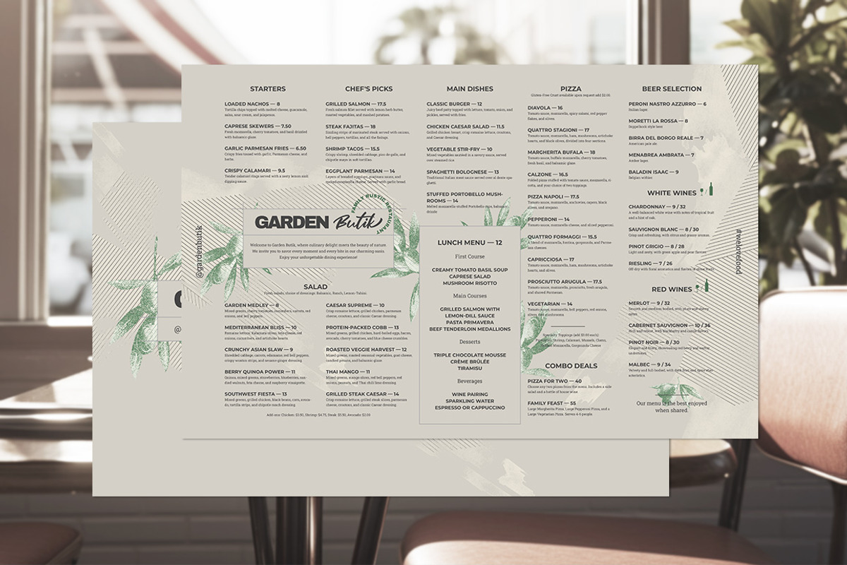 Restaurant Menu | Canva, a Print Template by BigWeek (Photo 1 of 4)