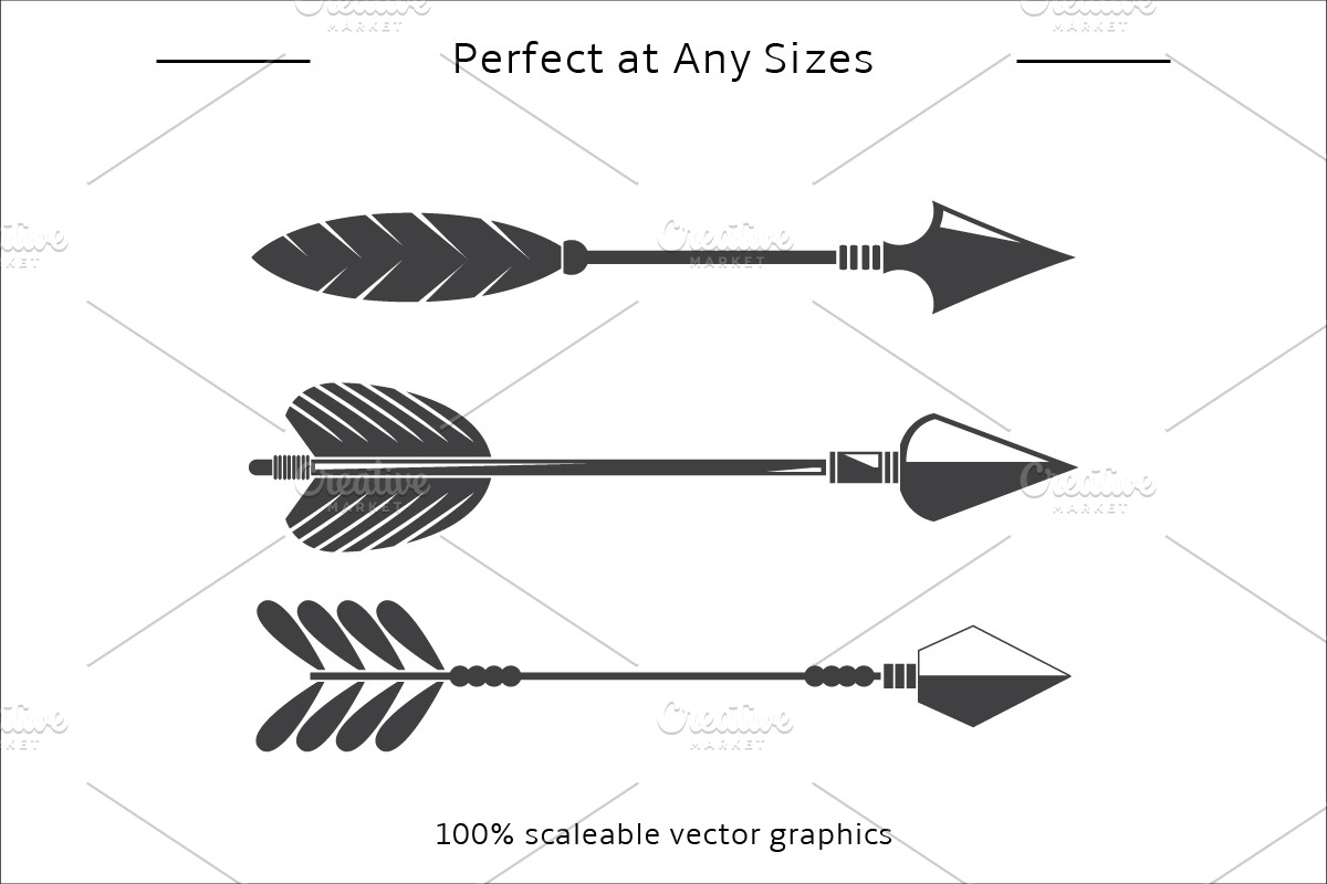 Decorative Boho Arrow and Dart Set, an Object Graphic by Designfour (Photo 6 of 7)