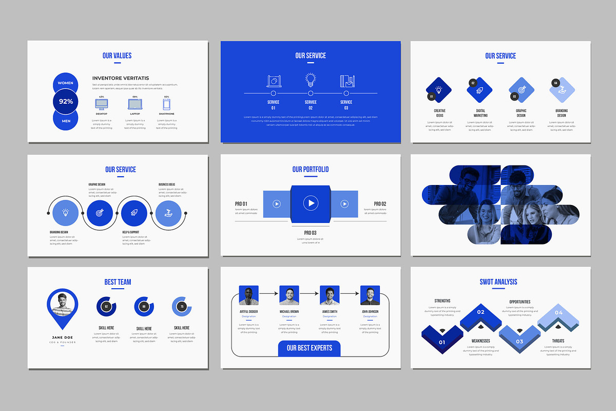 Creative Business Presentation PPT, a Presentation Template by Mighty-Slide (Photo 3 of 4)