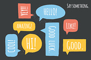 Speech bubble pack., an Object Graphic by Vitek Graphic (Thumbnail 4 of 5)