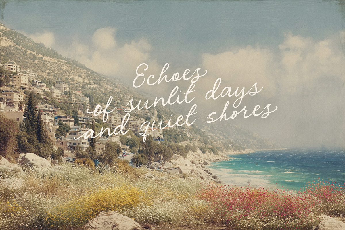 Villa al Mare | Vintage Script Font, a Script Font by AnMark (Photo 6 of 15)