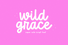 Wild Grace | Cute Script Font