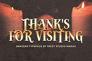 Dracers Halloween Font