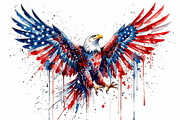 Bald Eagle Portrait Watercolor, an Animal Illustration by VetalStock (Thumbnail 3 of 3)