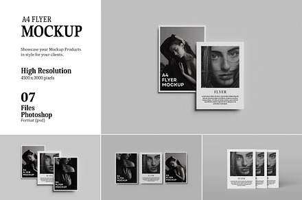 A4 Flyer Mockup