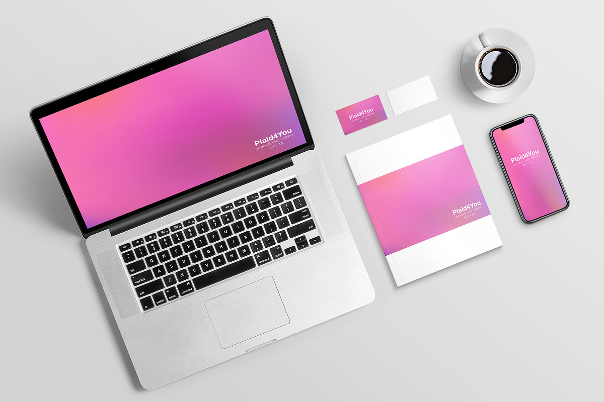 Rainbow Blurred Abstract Background, an iPhone Mockup by Plaid4You (Photo 4 of 6)