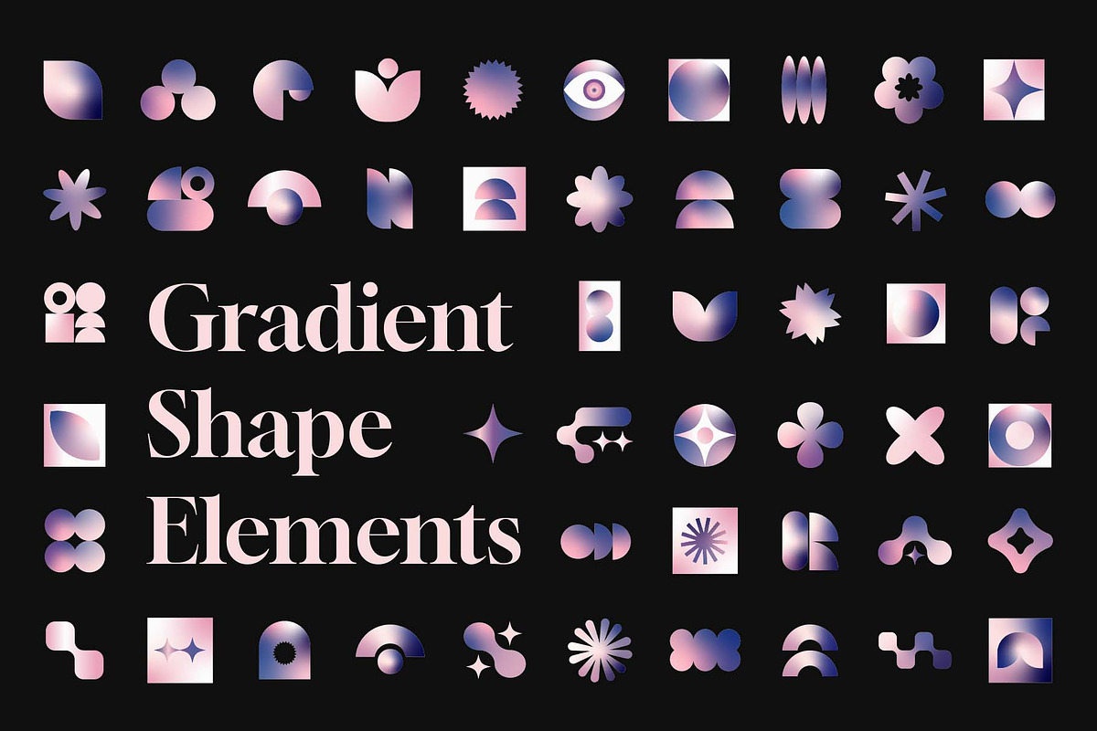 Cosmo - Gradient Shape Elements, an Object Graphic by Invisual Studio (Photo 1 of 7)