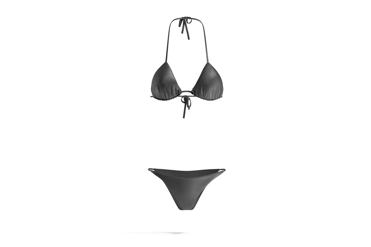Black Summer Women Bikini 3D Model, an Object 3D Model by rebrandy (Photo 1 of 10)