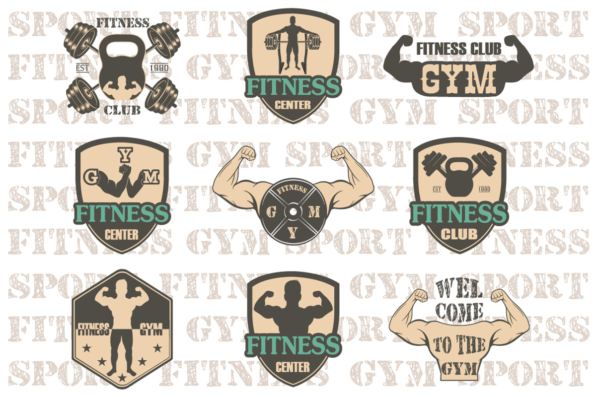 Fitness gym icons, a Graphic by Tomass2015 (Photo 3 of 4)