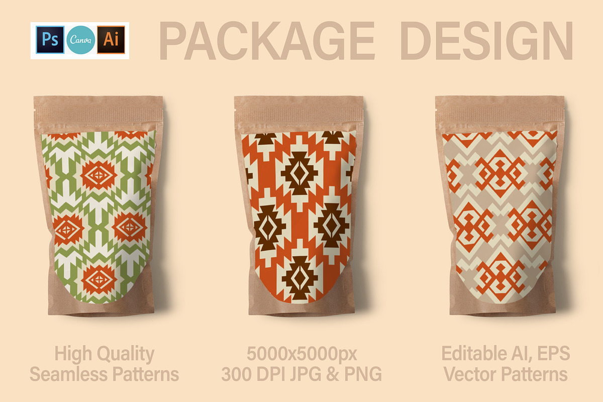 25 Southwestern Vector Patterns, a Pattern Graphic by Katrinelly (Photo 5 of 13)