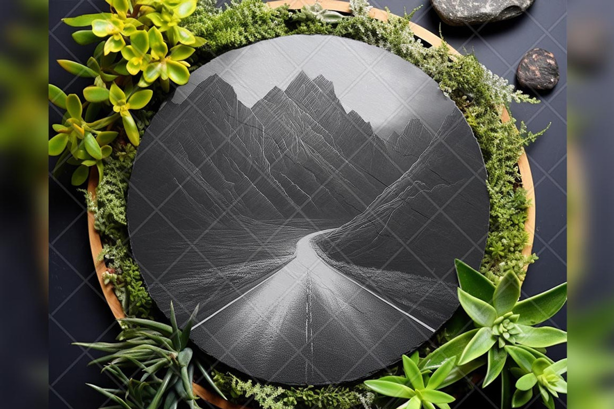 Mountain Winding Road Scene Highway, a Background Graphic by LaseredNinja (Photo 5 of 7)