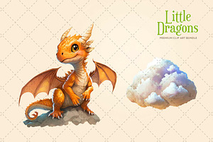 Dragon Clipart Megabundle