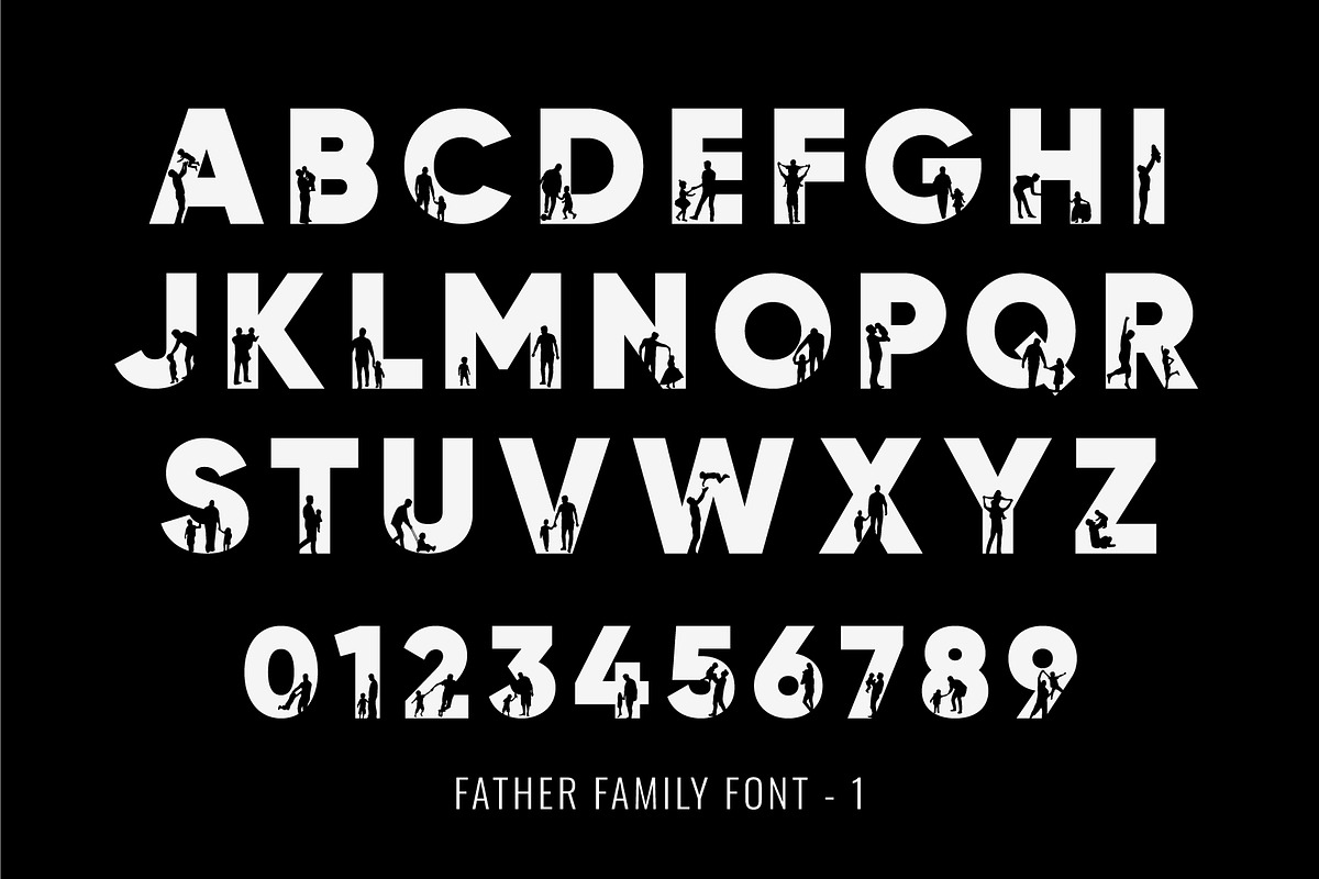 Father Family Font, a Symbol Font by Font Craft Studio (Photo 4 of 6)
