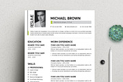 Unique Resume Template, a Resume Template by evgenystudio (Thumbnail 4 of 4)