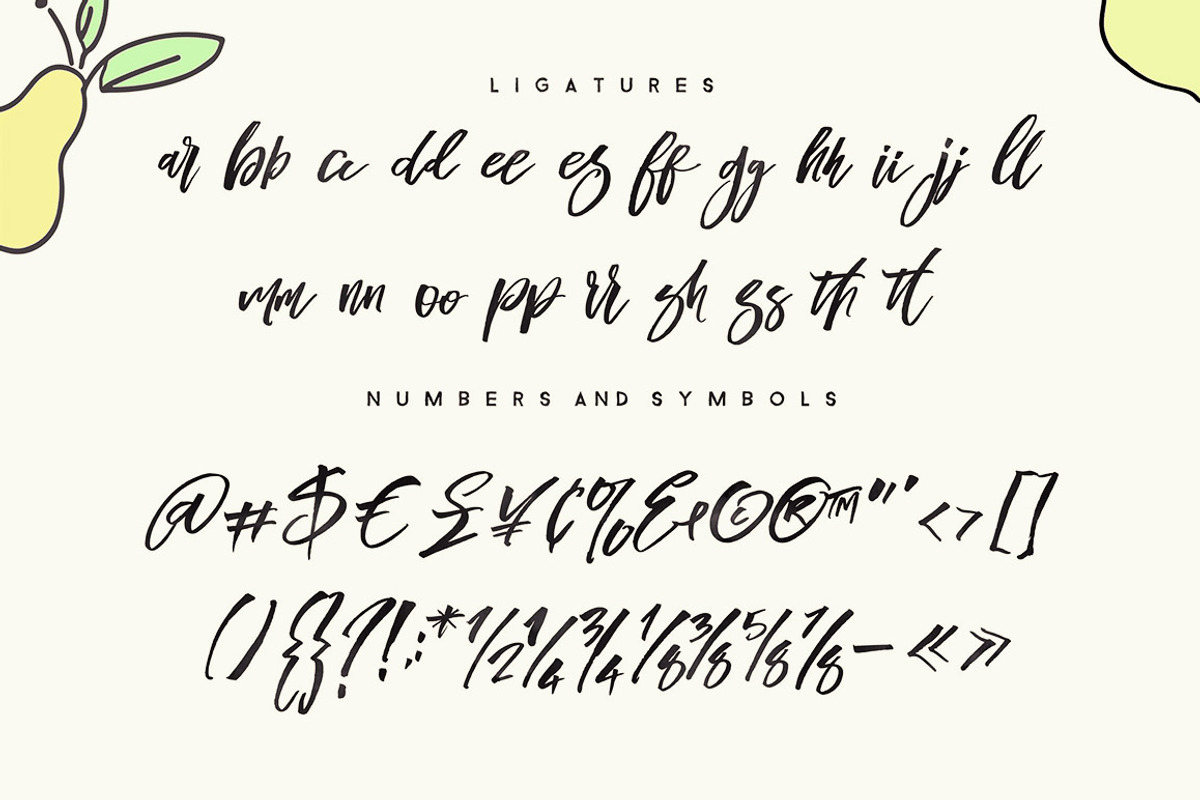 Blomming - Brush Font preview 4