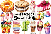 Summer Sweet Treats Clipart, an Illustration by Black Bird Studio (Thumbnail 1 of 6)