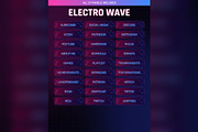 Electro Wave Twitch & Kick Panels, an Object Graphic by Gear Store (Thumbnail 2 of 6)