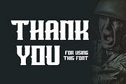 Crabby Soldier - Sport & Military Fo, a Serif Font by QR Design Studio (Thumbnail 8 of 8)