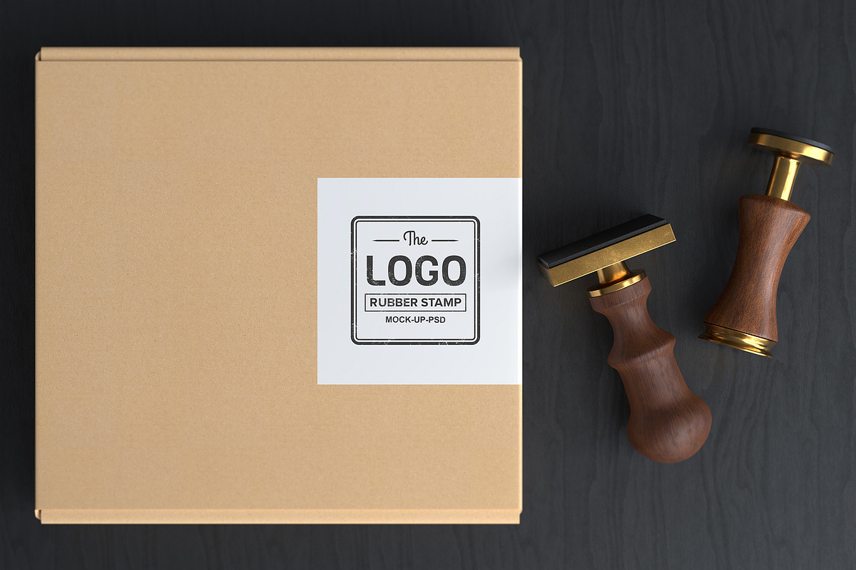 Rubber stamp mockup, a Product Mockup by S_design (Photo 3 of 3)