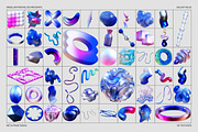 3D GALAXY BLUE Objects, an Object Graphic by angelainthefields (Thumbnail 5 of 11)